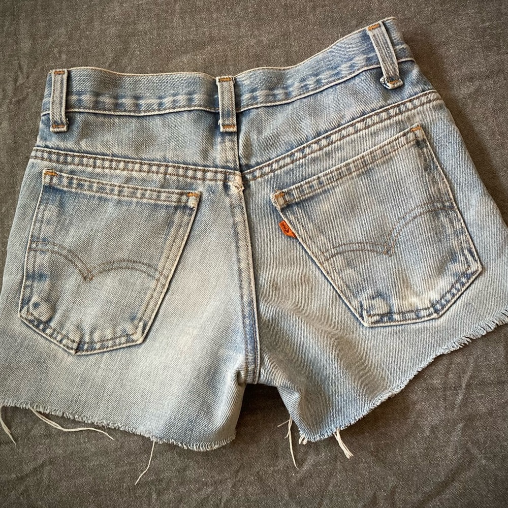 Levi’s orange tab cutoff jeans/ jorts. True vintage